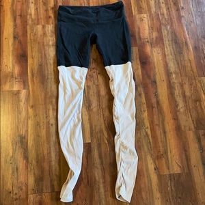 Alo Yoga | Black & Light Pink Yoga Leggings